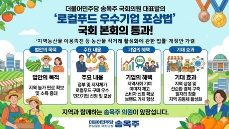 로컬푸드 포상법 기업 참여 확대·농가 소득 기대